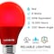 Luxrite A19 LED Red Light Bulb 8W 60W Equivalent E26 Base Porch Christmas Party Holiday Lighting LR21495-1PK - alternate 2